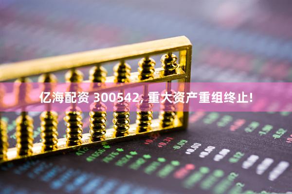 亿海配资 300542, 重大资产重组终止!